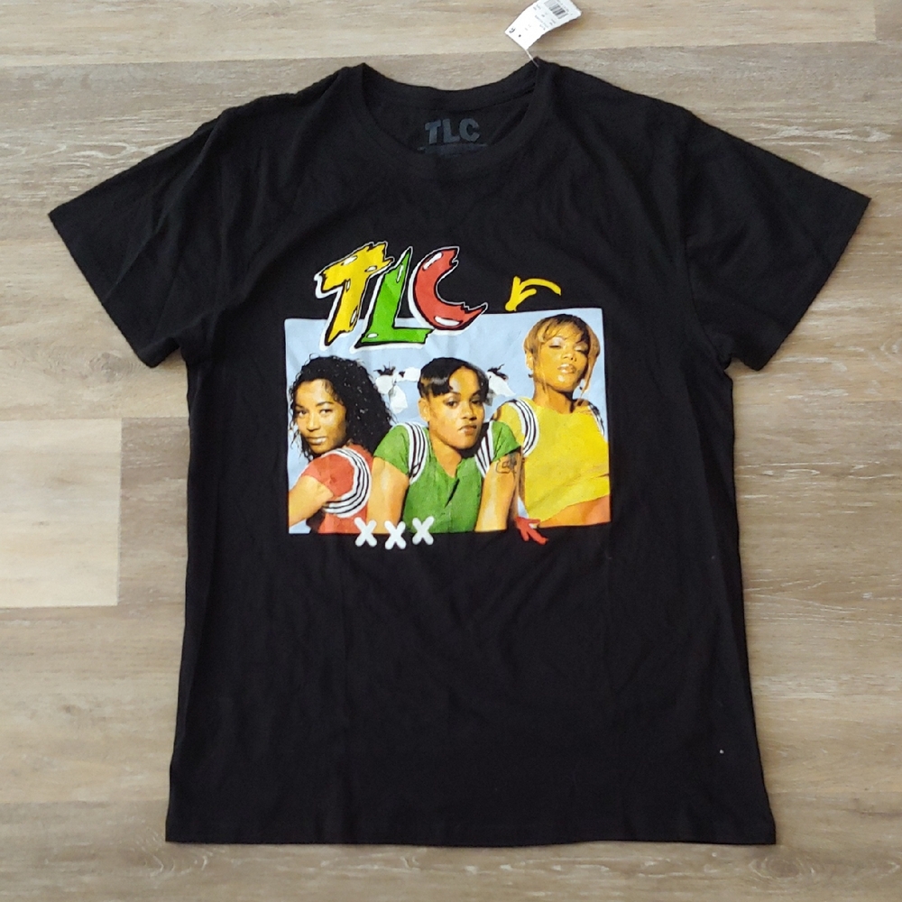 NWT TLC Men's Graphic T-Shirt Black Size L